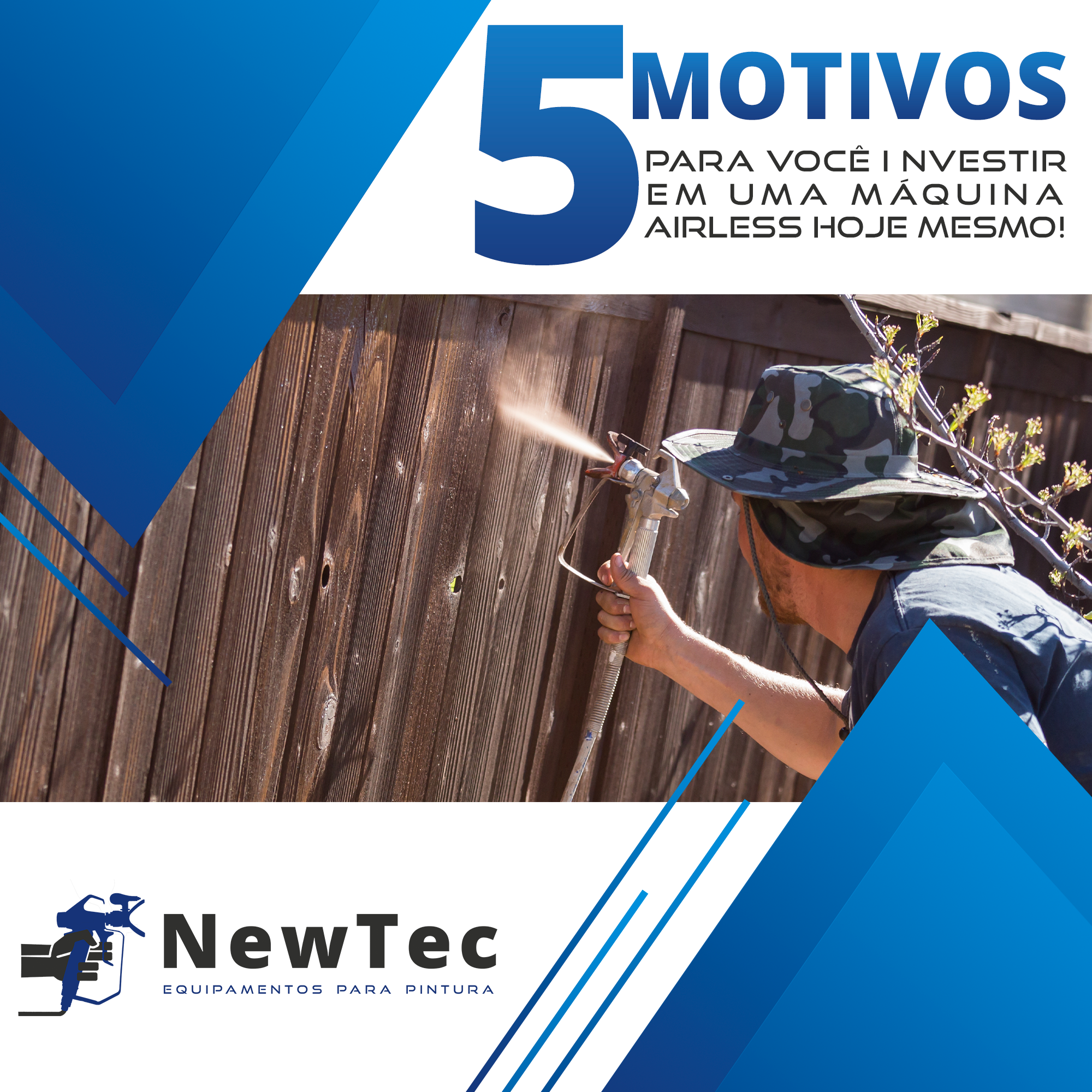 5 Razões Poderosas para Investir em uma Máquina Airless da NewTec